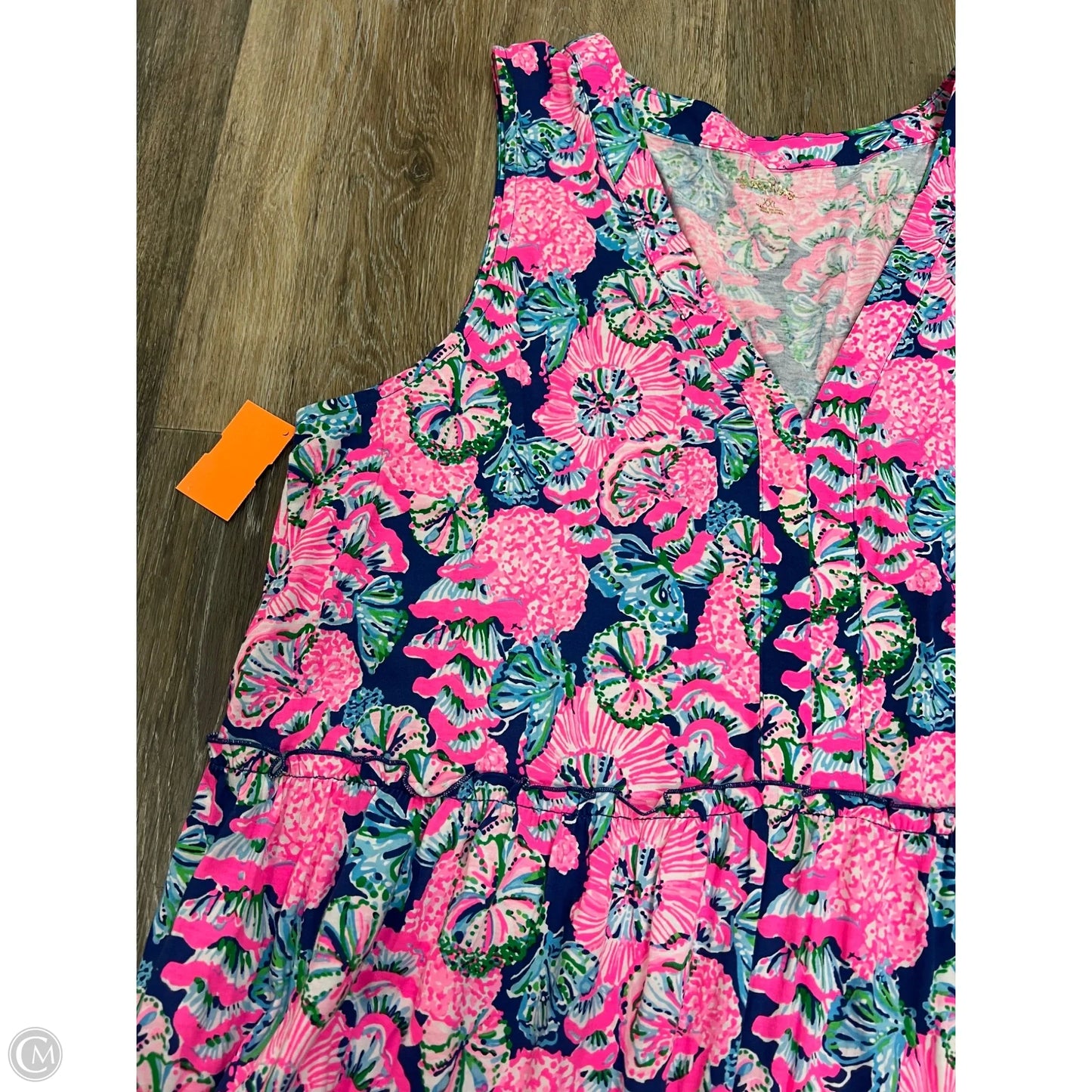 Dress Designer By Lilly Pulitzer In Blue & Pink, Size: Xxl