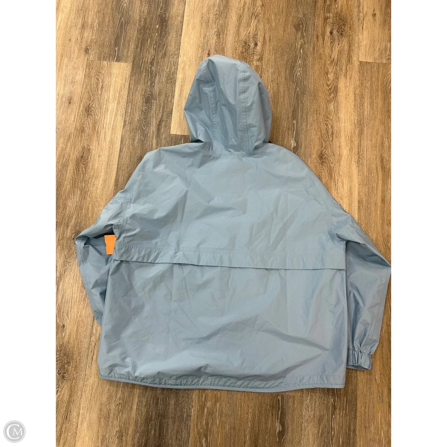 Coat Raincoat By Eddie Bauer In Blue, Size: Xl