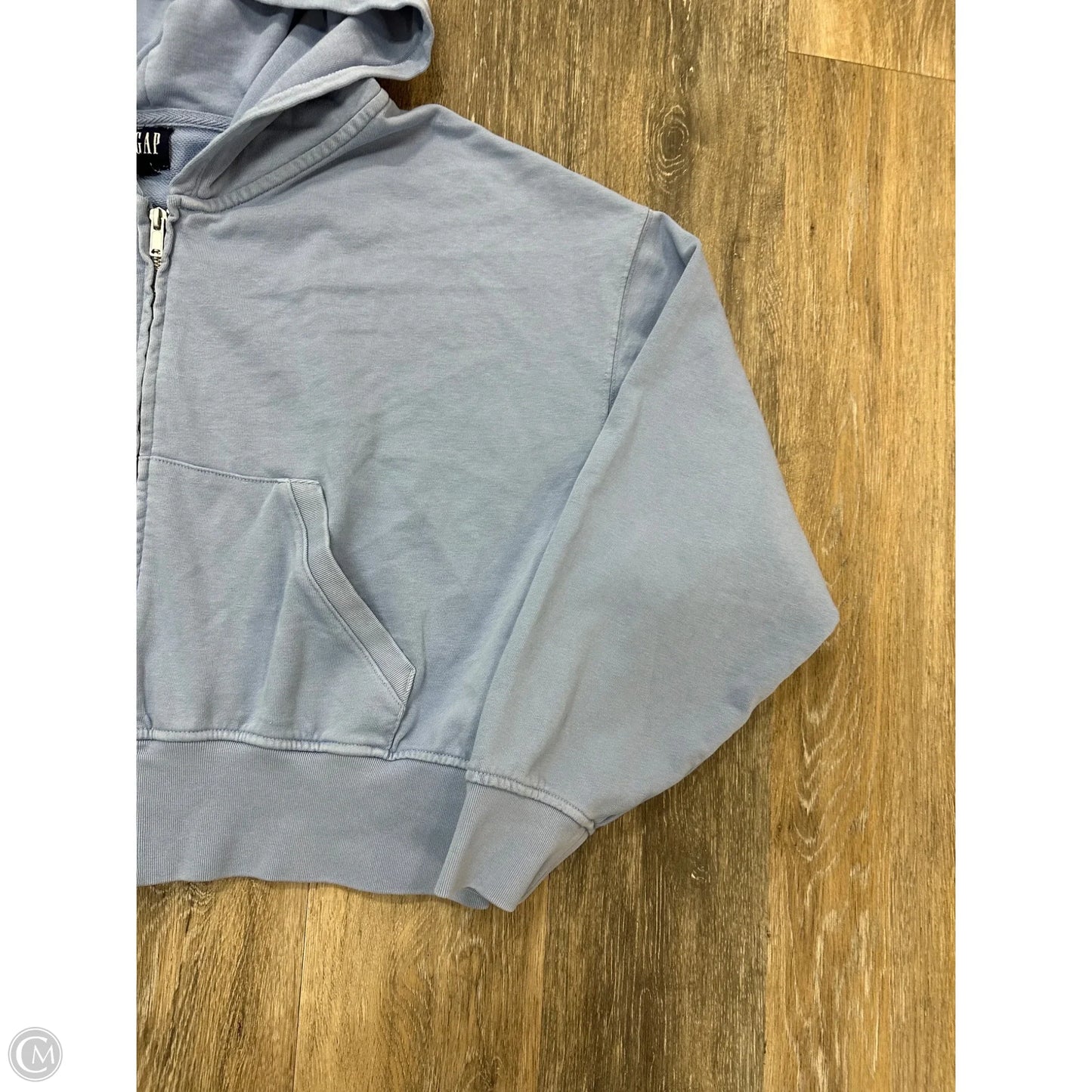 Sweatshirt Hoodie By Gap In Blue, Size: M