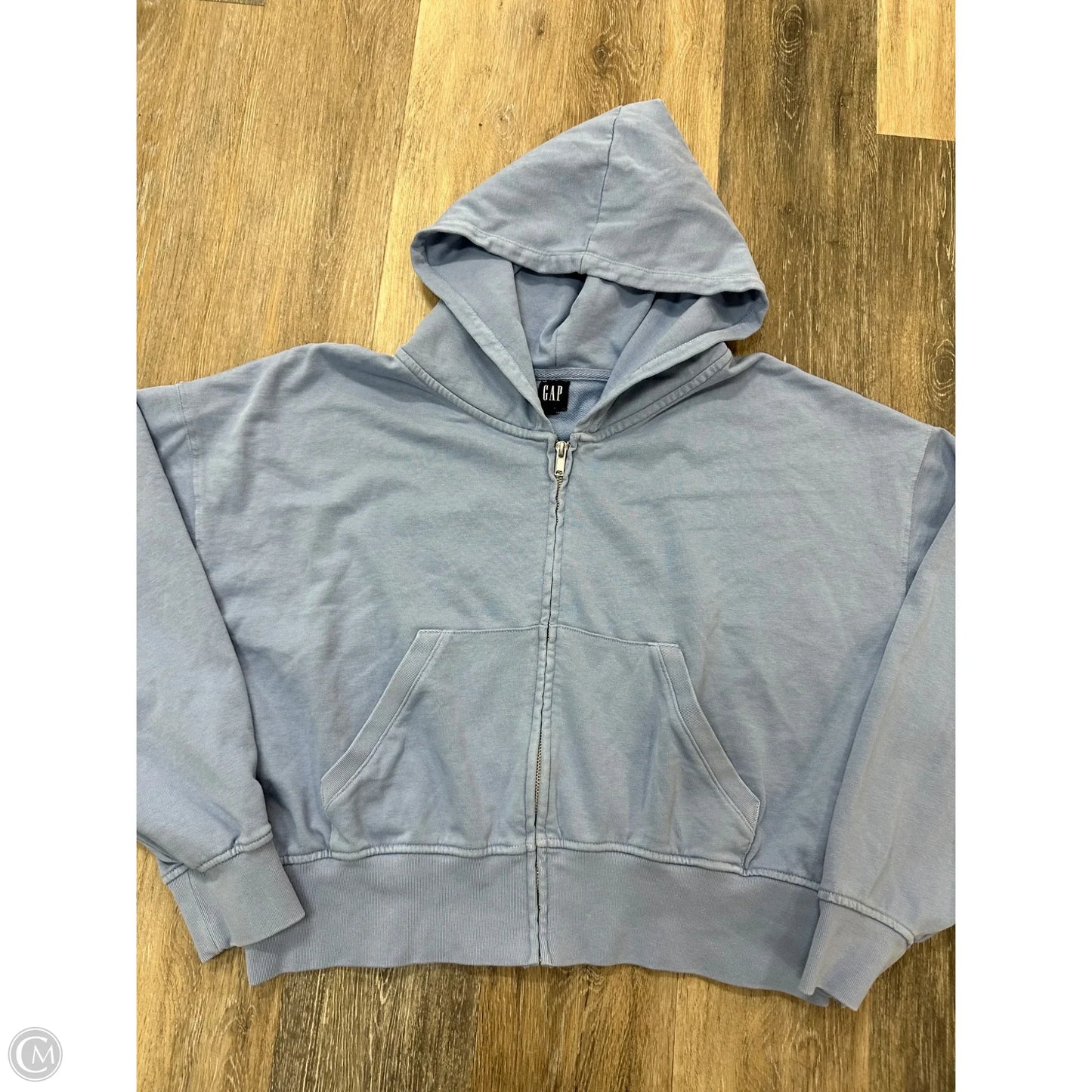 Sweatshirt Hoodie By Gap In Blue, Size: M