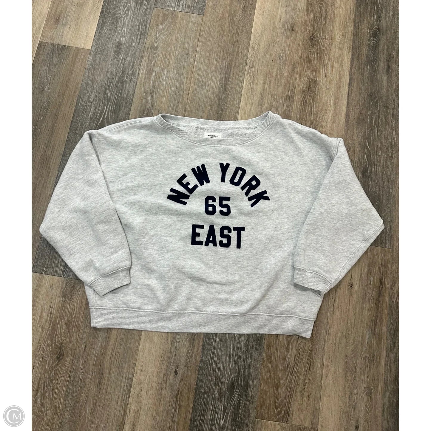 Sweatshirt Crewneck By American Eagle In Grey, Size: M