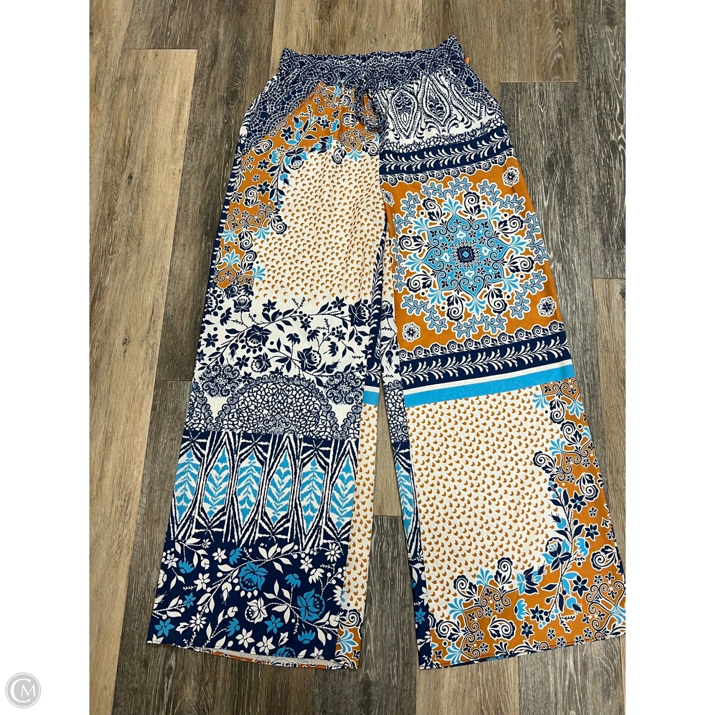 -Pants Wide Leg By Current Air In Blue, Size: M