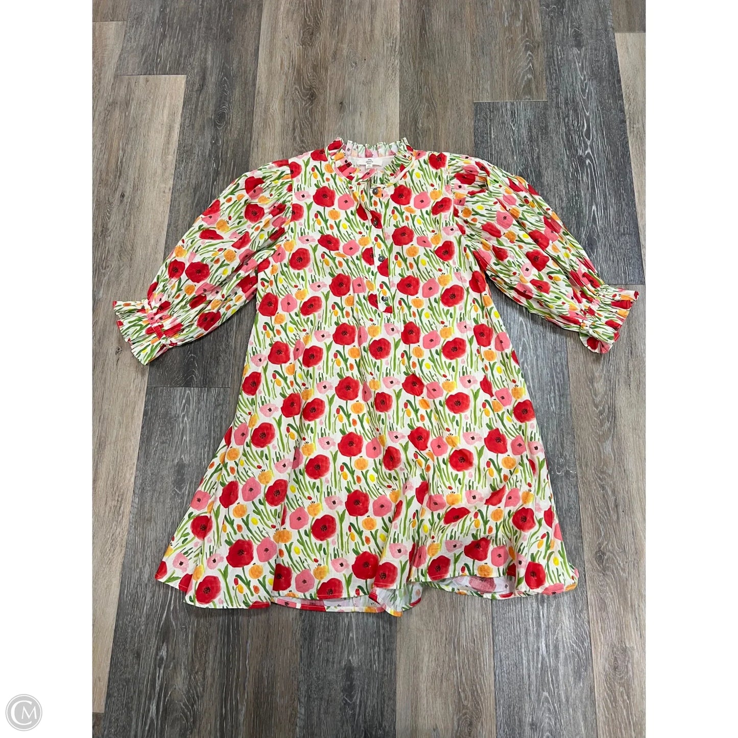 -Dress Casual Short By Entro In Floral Print, Size: M
