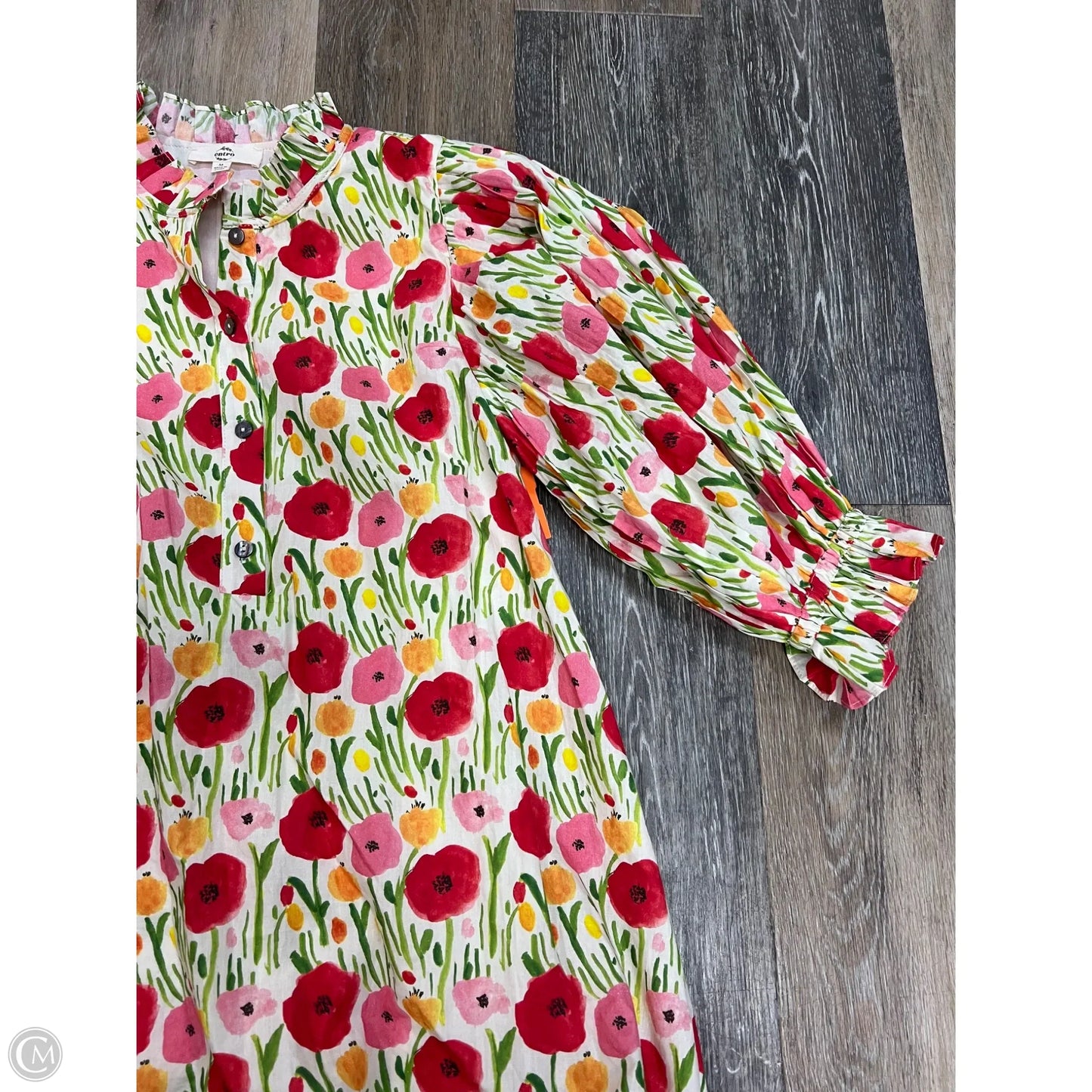 -Dress Casual Short By Entro In Floral Print, Size: M