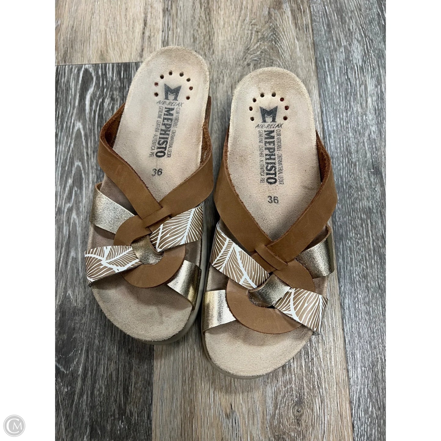 Sandals Flats By Mephisto In Tan, Size: 6