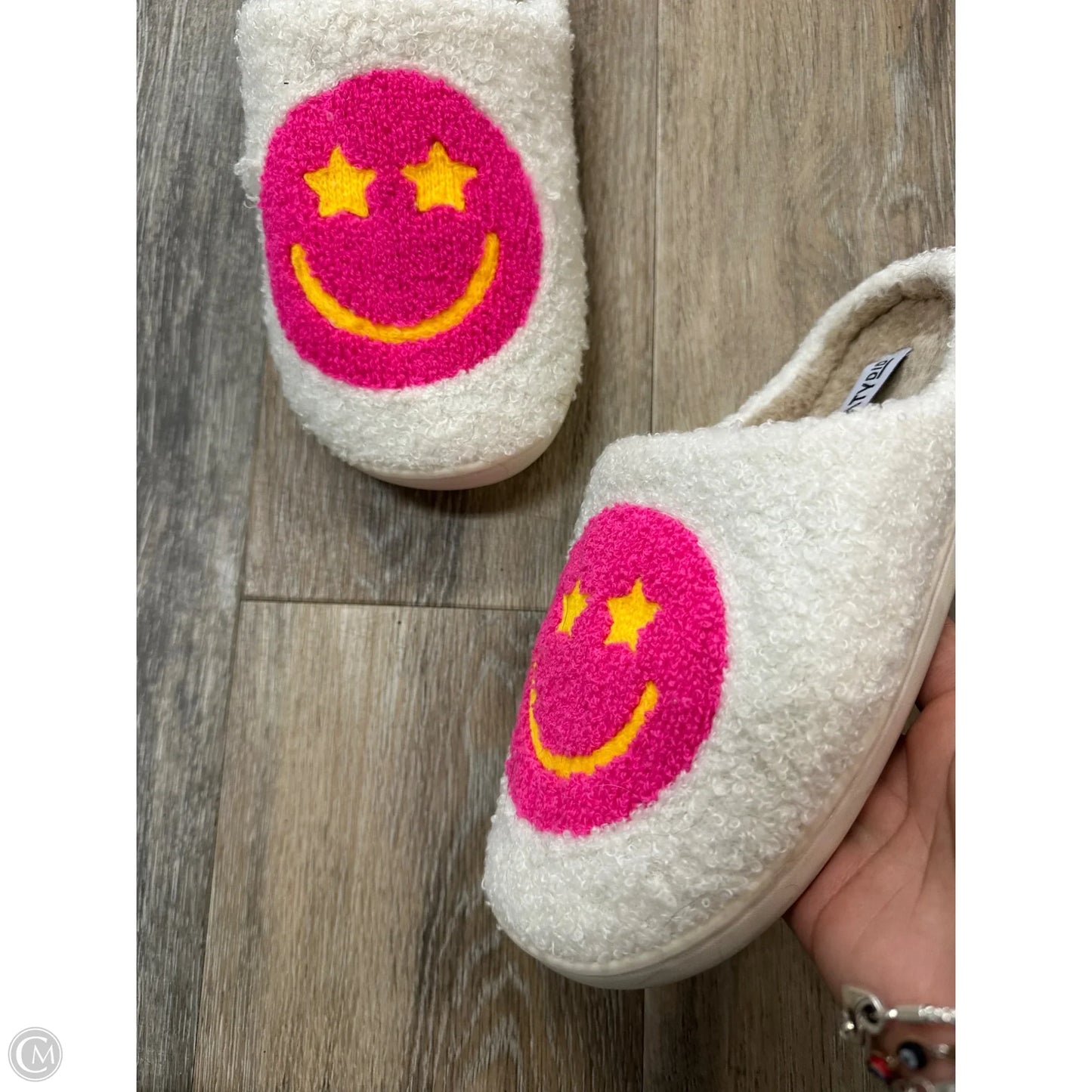 Slippers By Katy Did In White, Size: 6