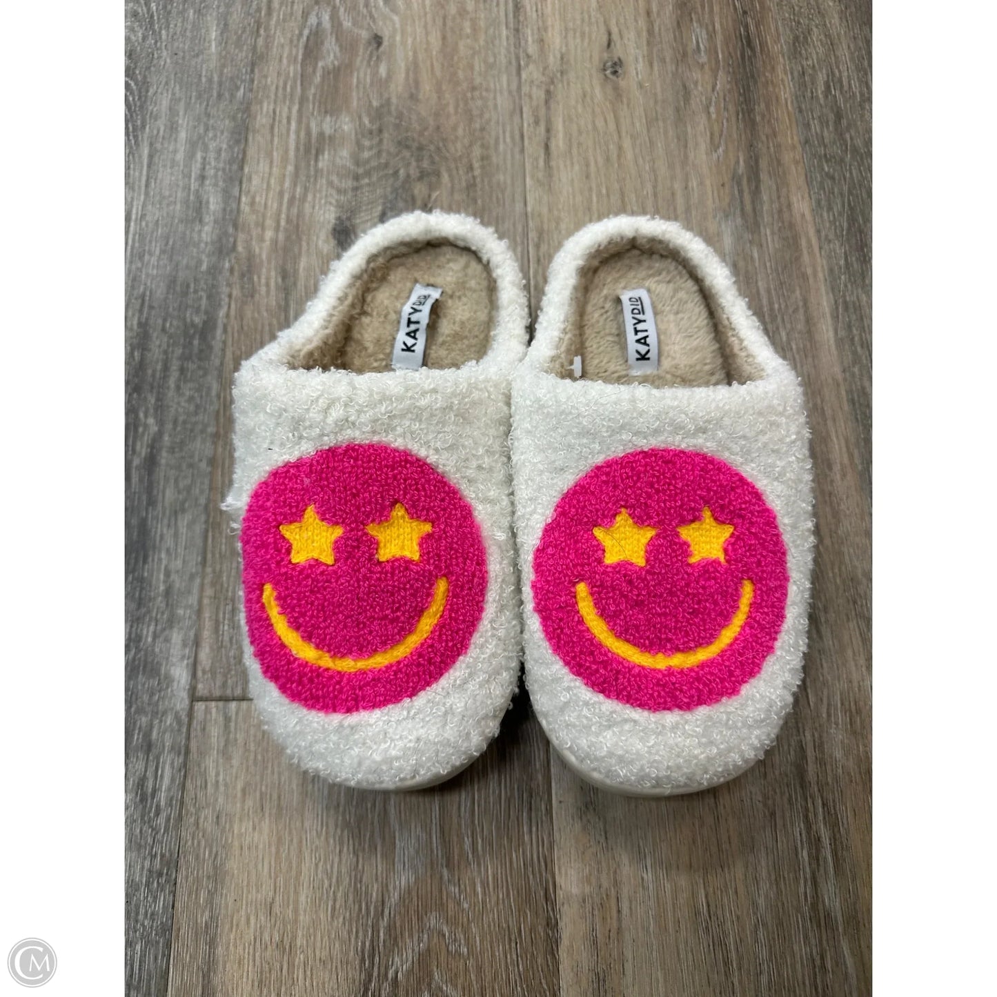 Slippers By Katy Did In White, Size: 6