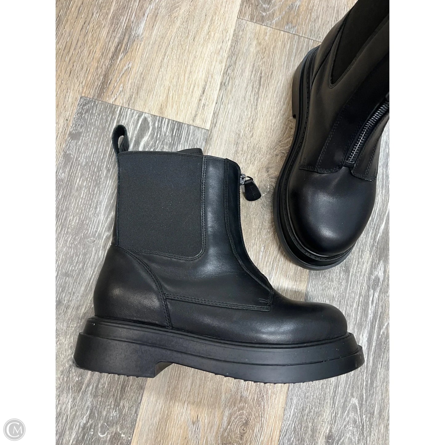 Boots Ankle Flats By WYDER In Black, Size: 6.5
