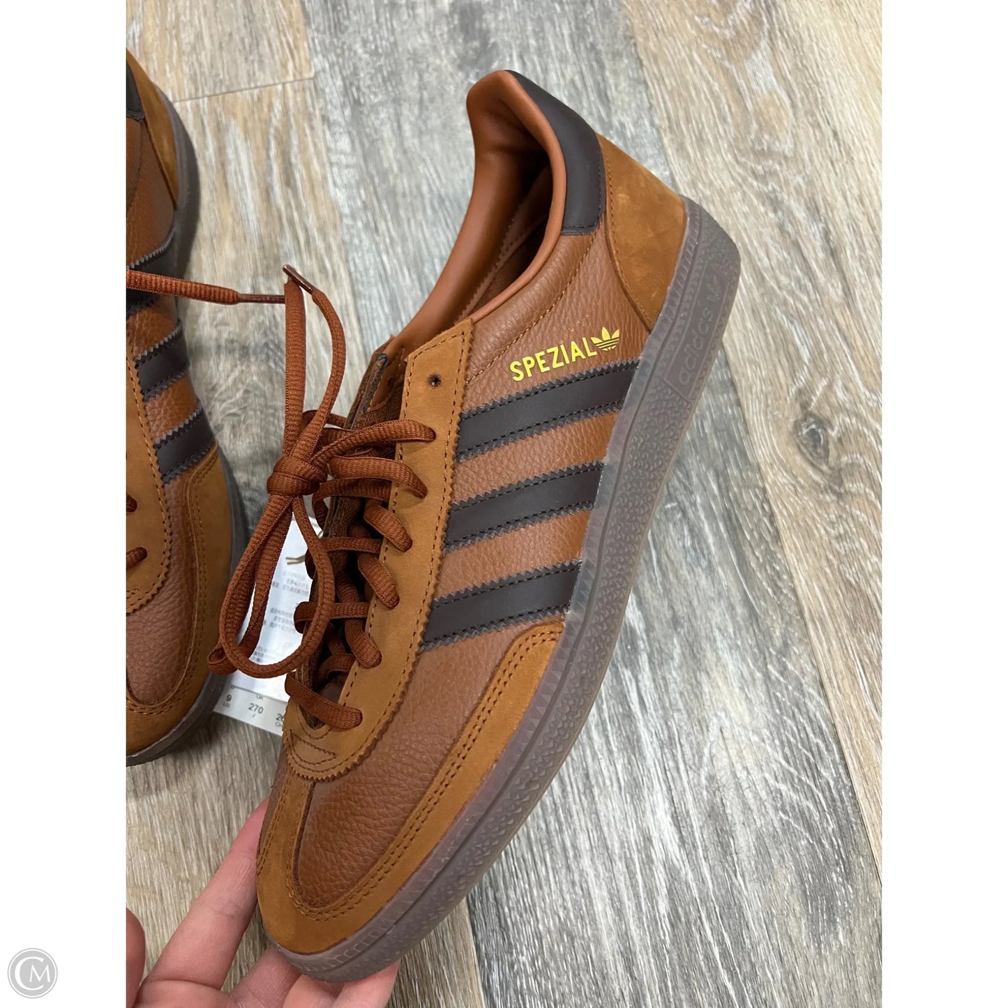 Shoes Sneakers By Adidas In Tan, Size: 9