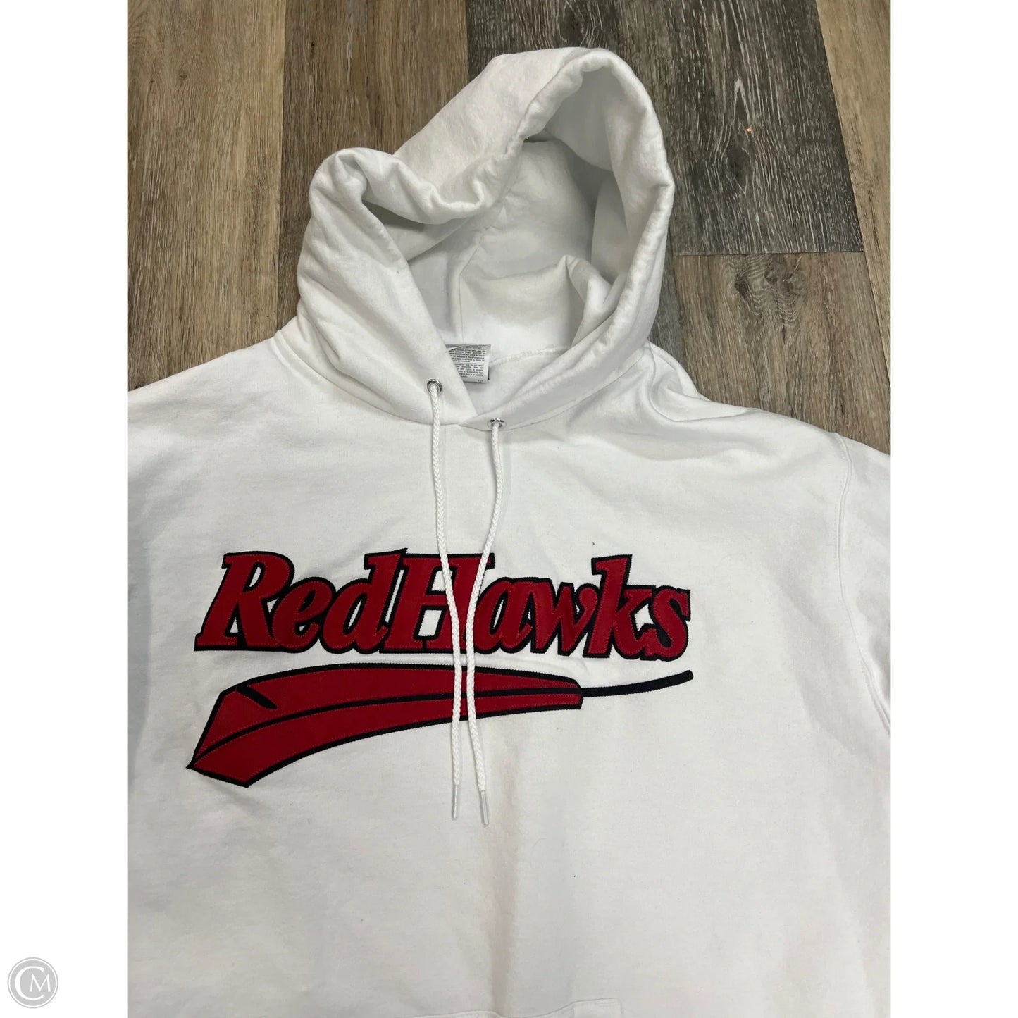 Athletic Sweatshirt Hoodie By Champion In White, Size: Xl