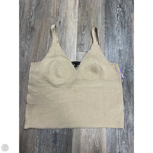 Top Sleeveless By Banana Republic In Gold, Size: Xl