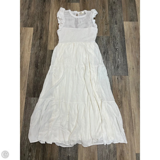 Dress Casual Maxi By La Lavon In White, Size: L