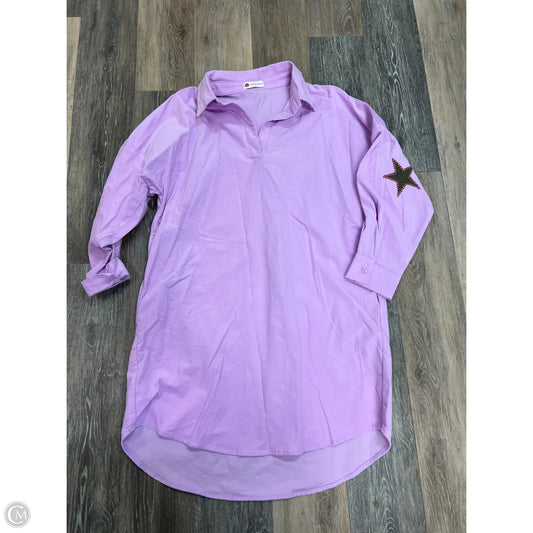 Dress Casual Short By Caryn Lawn In Purple, Size: Osfm