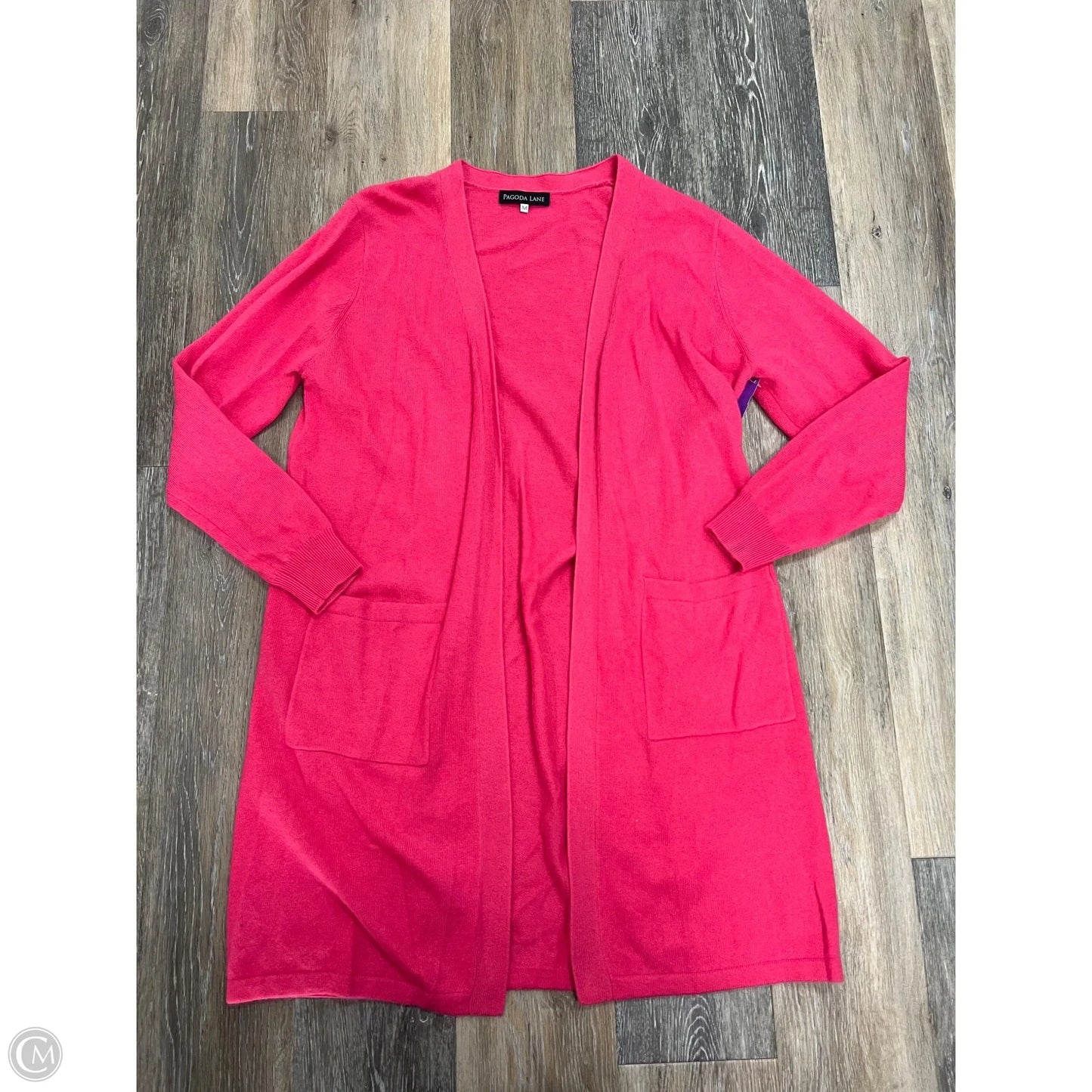 Sweater Cardigan Cashmere By Pagoda Lane In Pink, Size: M