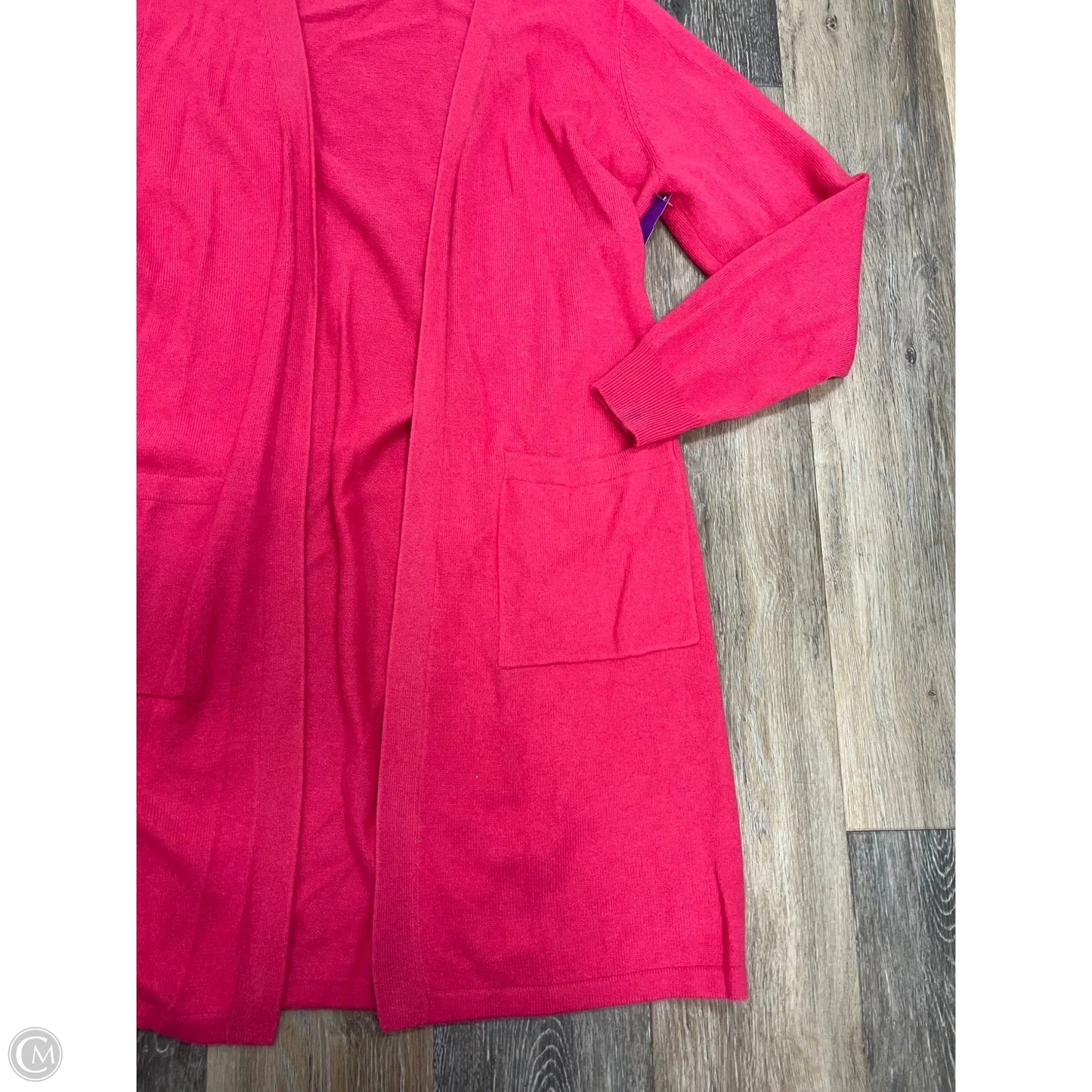 Sweater Cardigan Cashmere By Pagoda Lane In Pink, Size: M