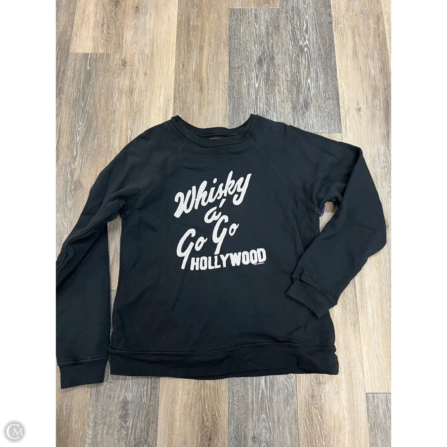 Sweatshirt Crewneck By Retrobrand In Black, Size: S