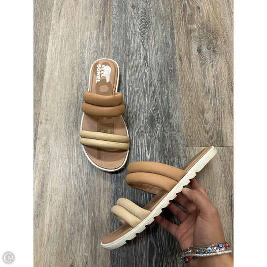Sandals Flats By Sorel In Tan, Size: 7.5