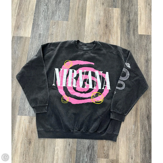 Sweatshirt Crewneck By Urban Outfitters In Grey, Size: L