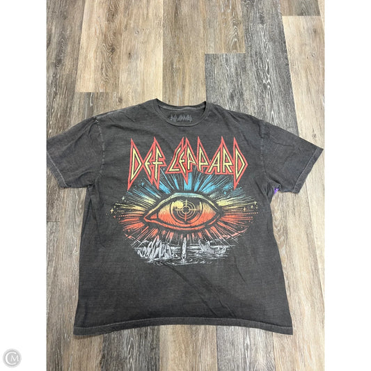 Top Short Sleeve By Urban Outfitters In Grey, Size: Osfm