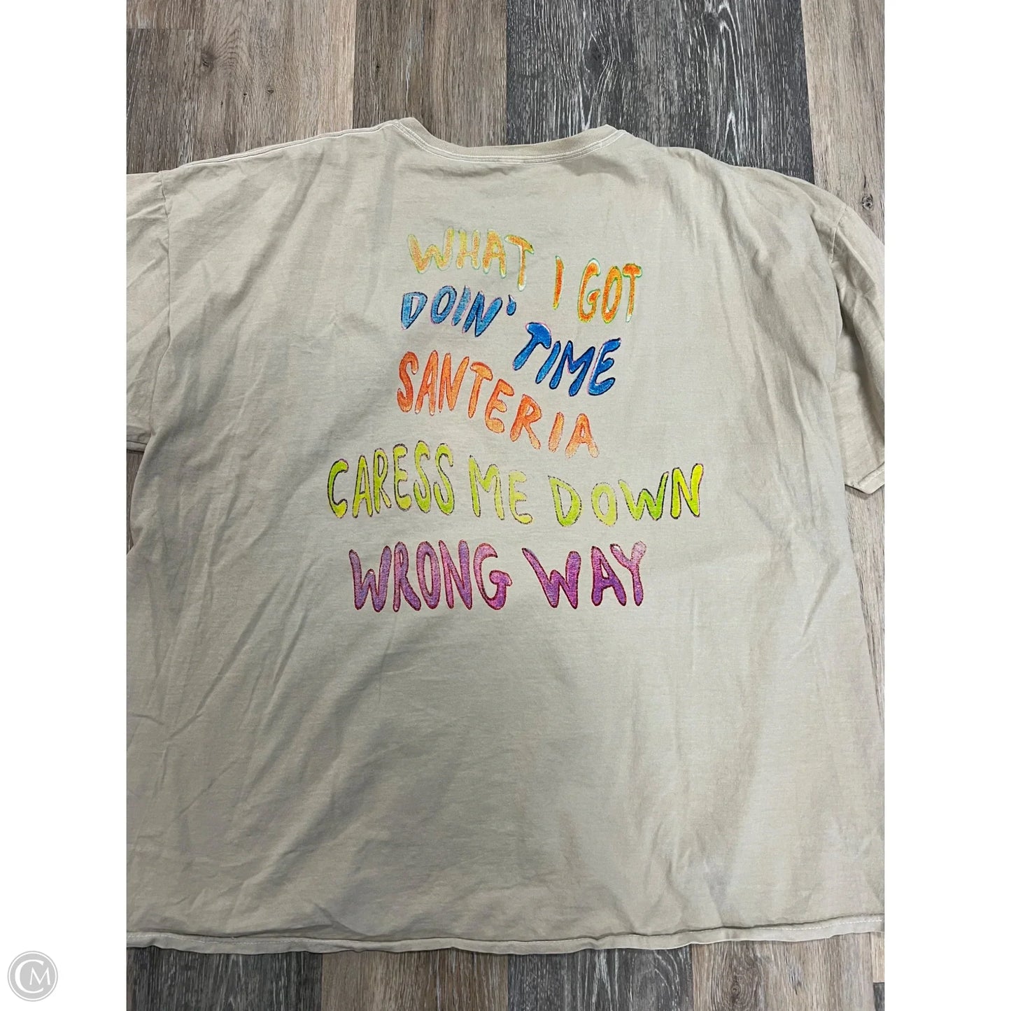 Top Short Sleeve By Urban Outfitters In Tan, Size: L/XL