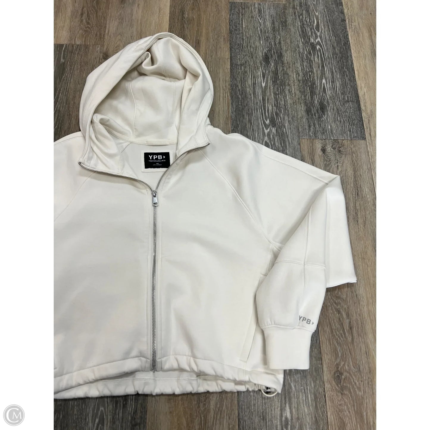 Athletic Jacket By Ypb In White, Size: Xs