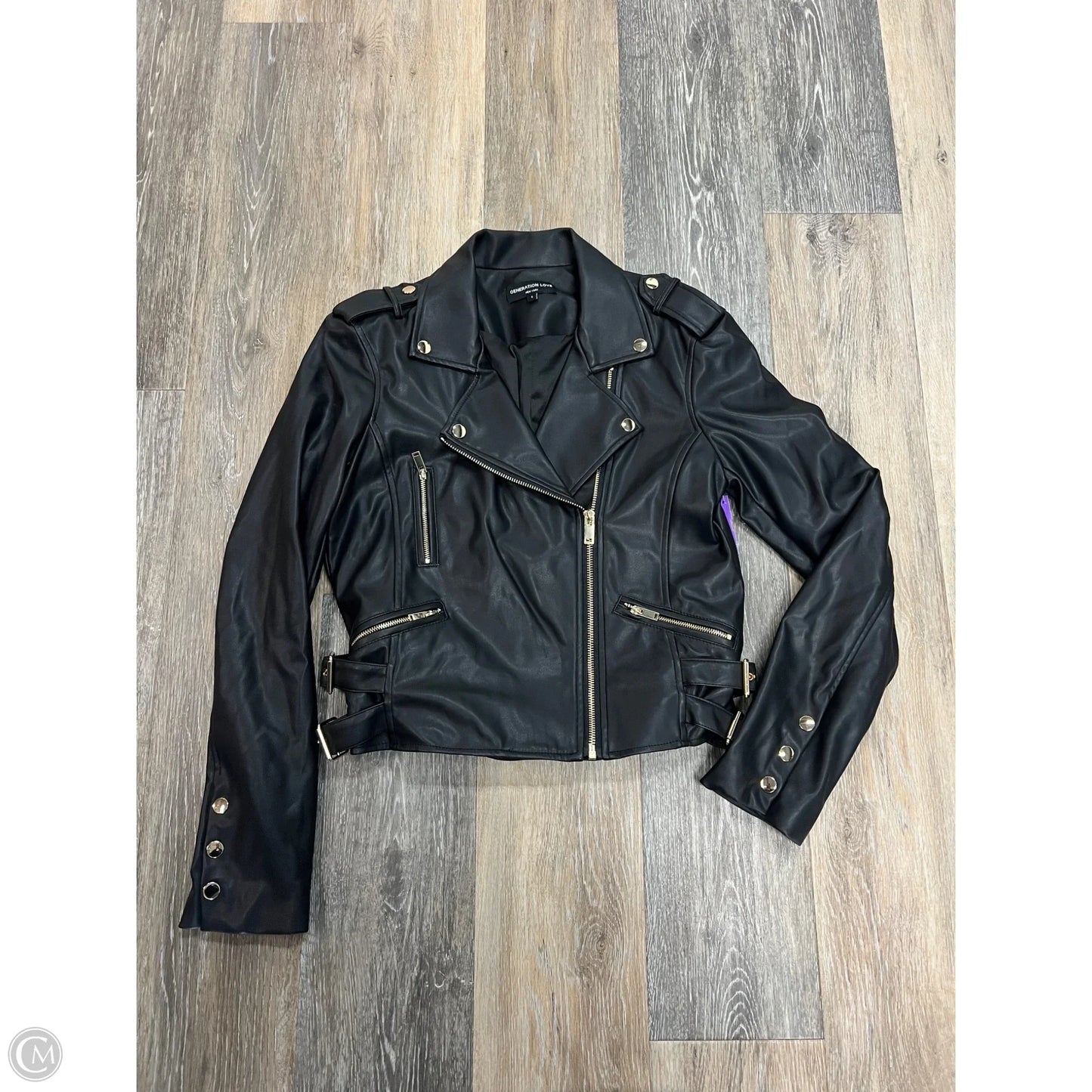 Jacket Moto By Generation Love In Black, Size: S