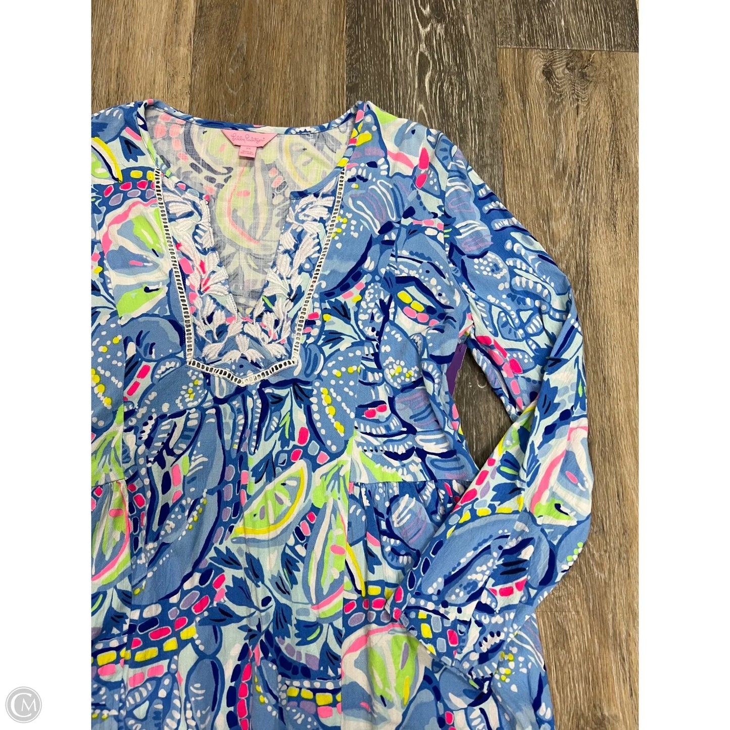 Blouse Designer By Lilly Pulitzer In Blue, Size: Xs