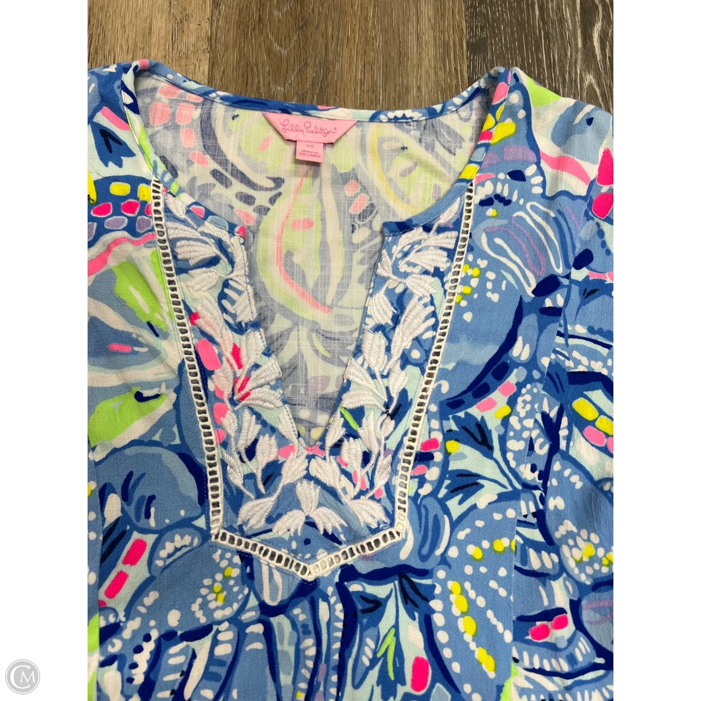 Blouse Designer By Lilly Pulitzer In Blue, Size: Xs