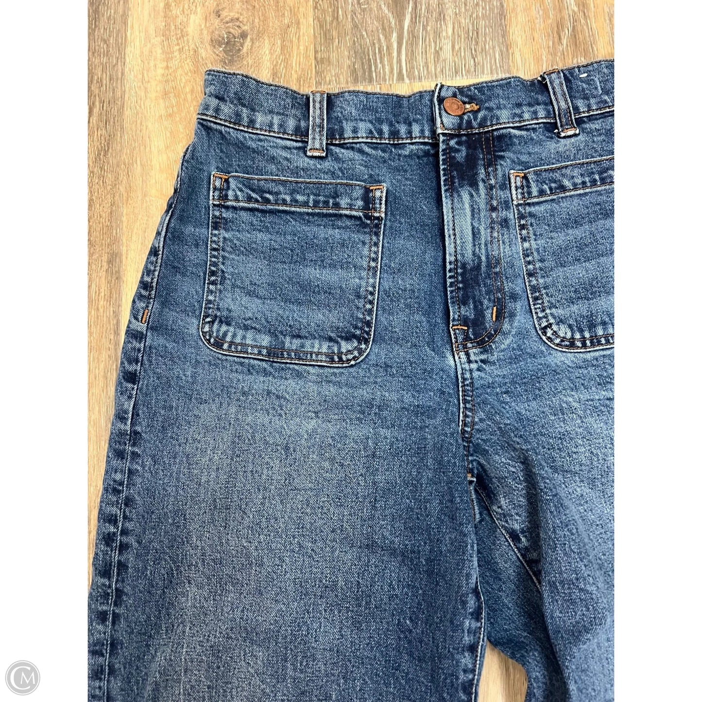 Jeans Wide Leg By Madewell In Blue Denim, Size: 4/27