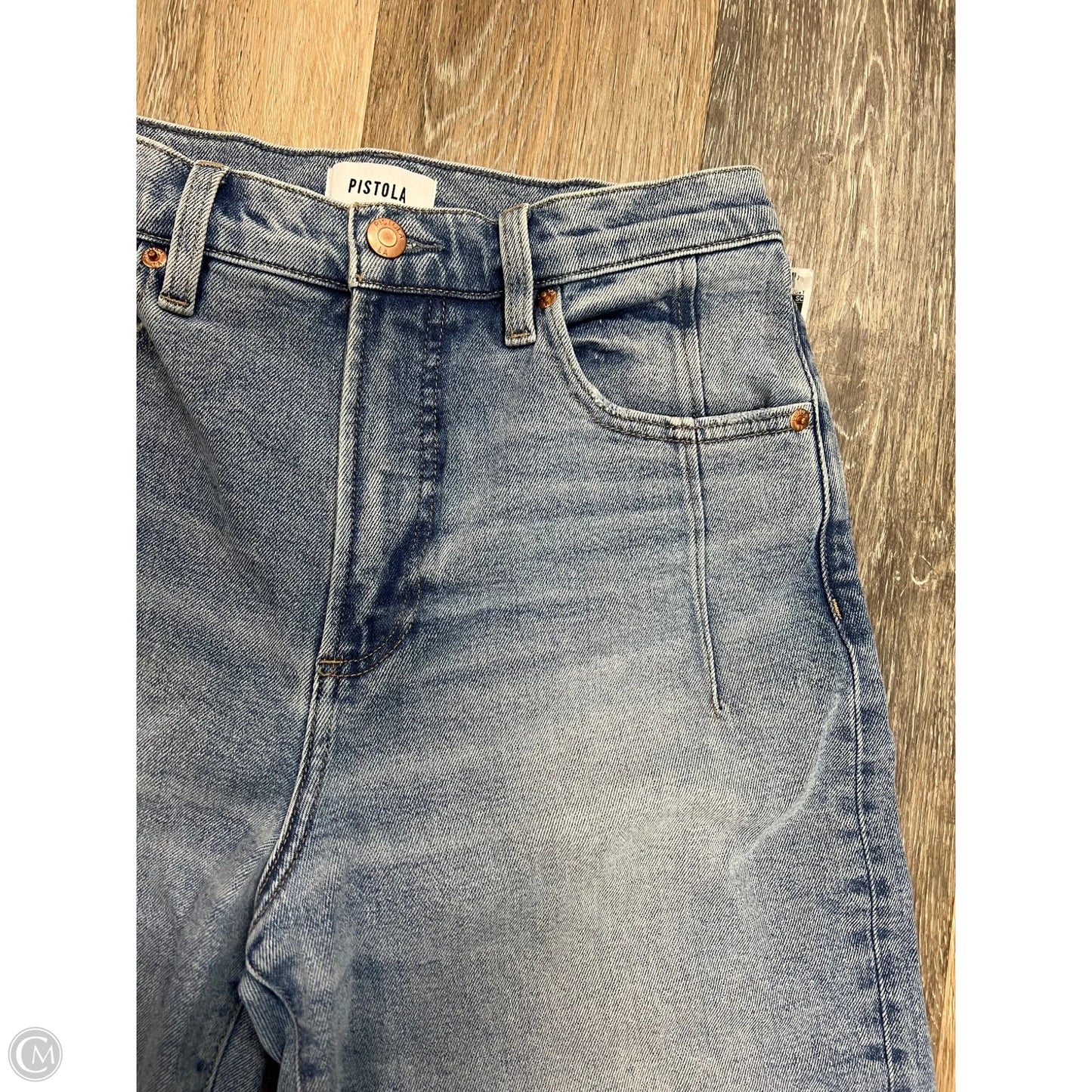 Jeans Wide Leg By Pistola In Blue Denim, Size: 4
