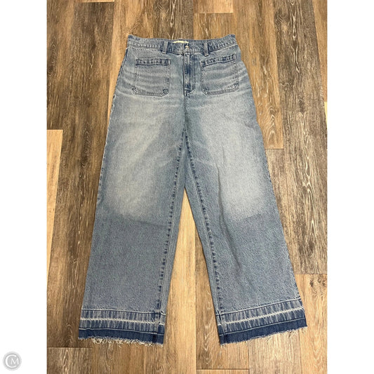 Jeans Wide Leg By Madewell In Blue Denim, Size: 8/29