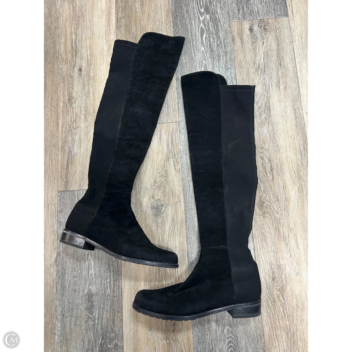 Boots Designer By Stuart Weitzman In Black, Size: 8