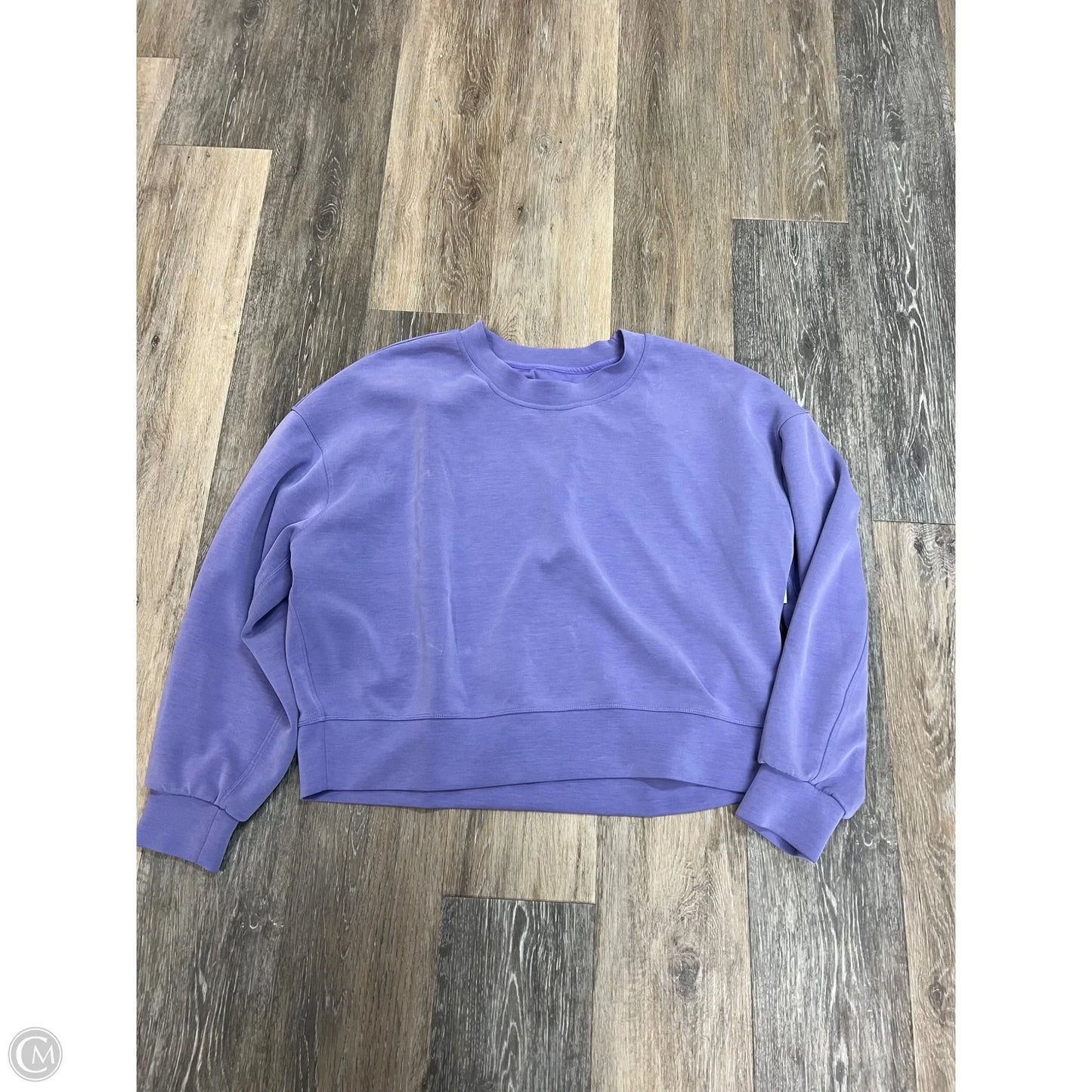 Athletic Sweatshirt Crewneck By Lululemon In Purple, Size: M