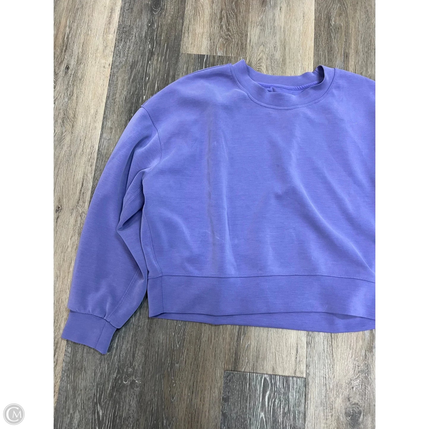 Athletic Sweatshirt Crewneck By Lululemon In Purple, Size: M