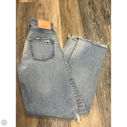 Jeans Straight By Moussy In Blue Denim, Size: 1/25