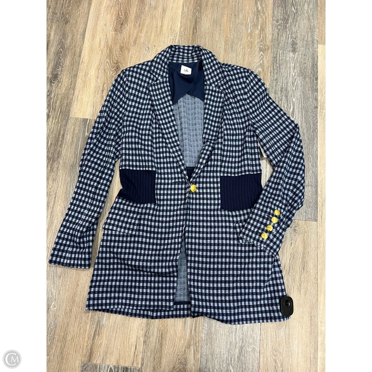 Blazer By Cabi In Plaid Pattern, Size: S