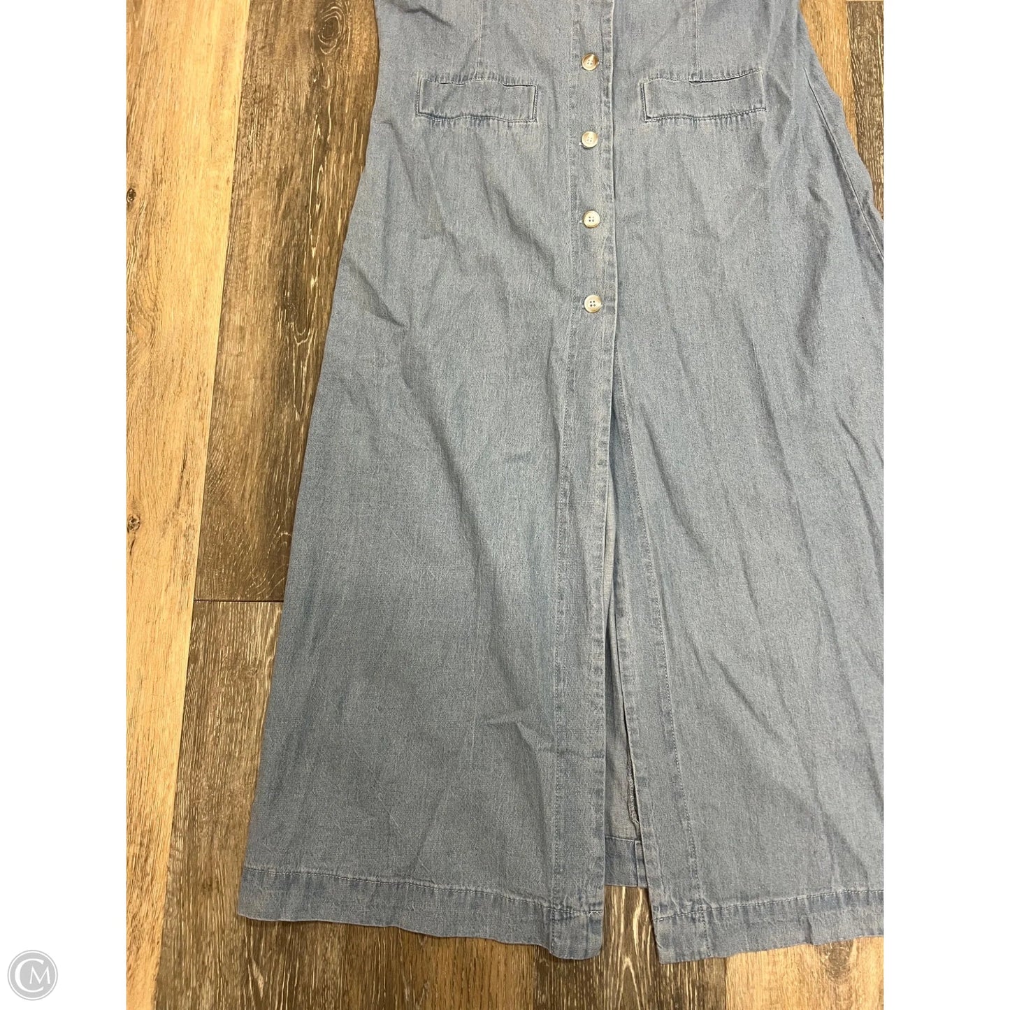 Dress Casual Maxi By Gilli In Blue Denim, Size: L