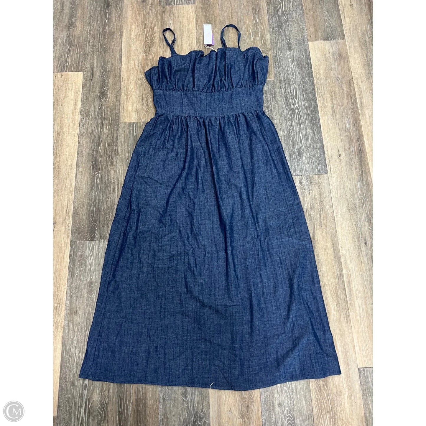 Dress Casual Maxi By Gilli In Blue Denim, Size: L
