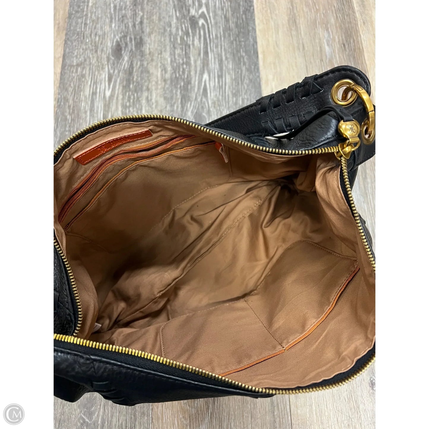 Handbag Leather By Hobo Intl, Size: Medium