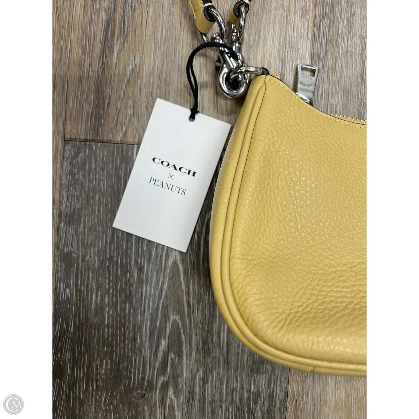 Handbag Designer By Coach x Peanuts, Size: Small