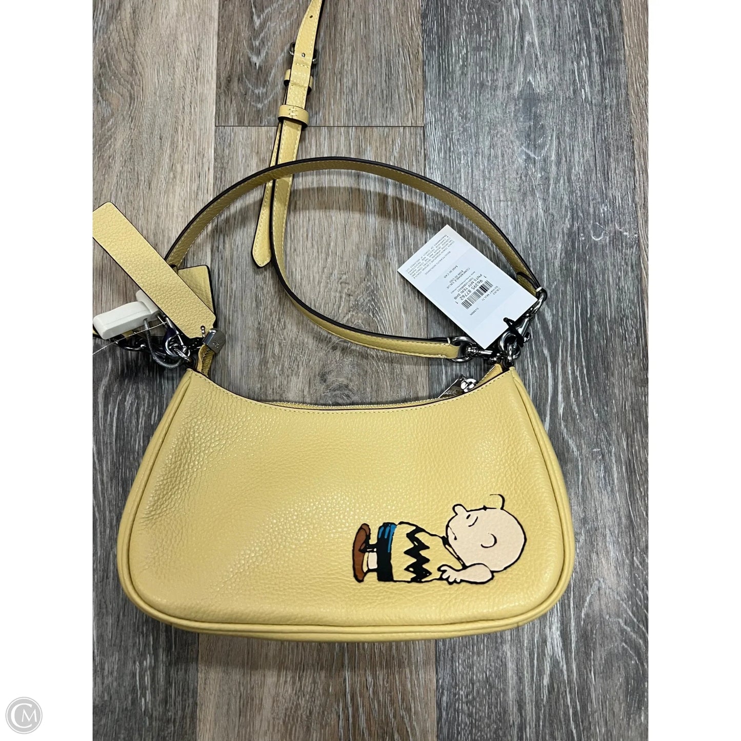 Handbag Designer By Coach x Peanuts, Size: Small