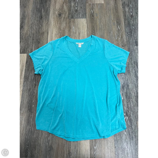 Top Short Sleeve By Athleta In Blue, Size: 2x