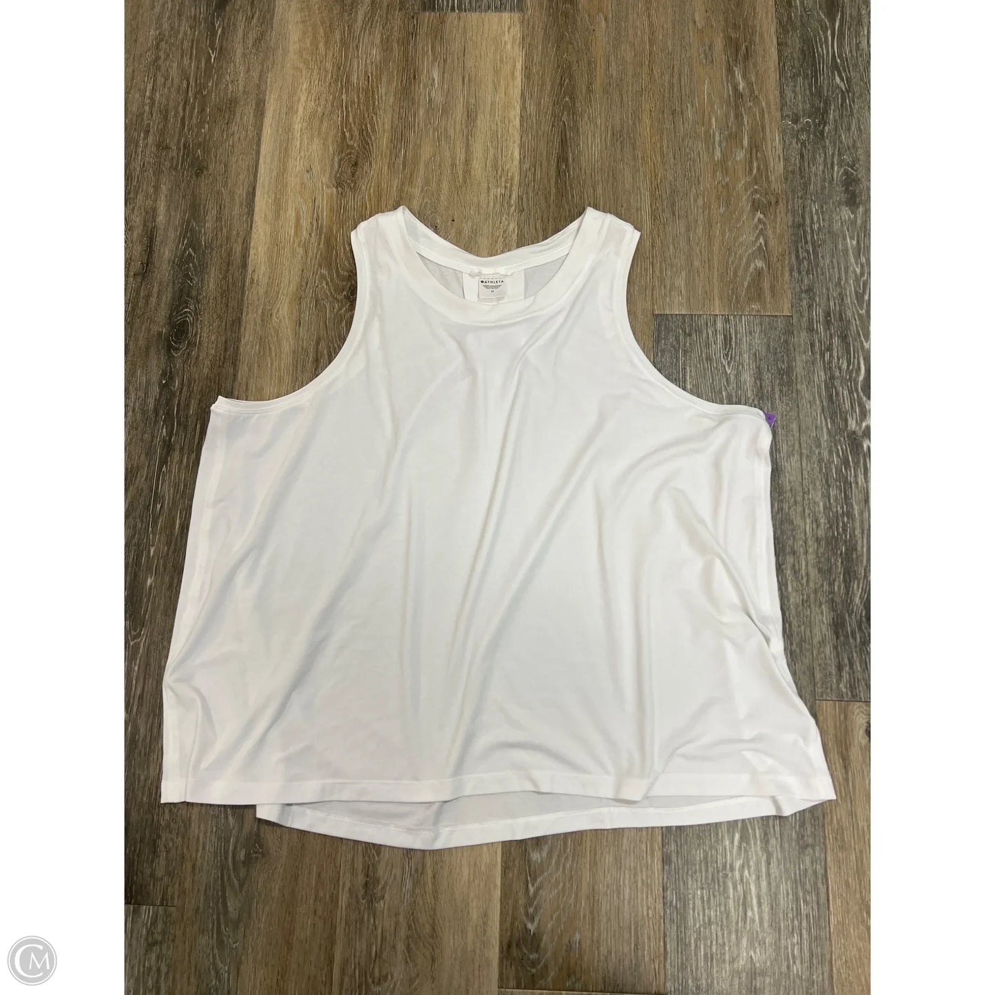 Tank Top By Athleta In White, Size: 2x