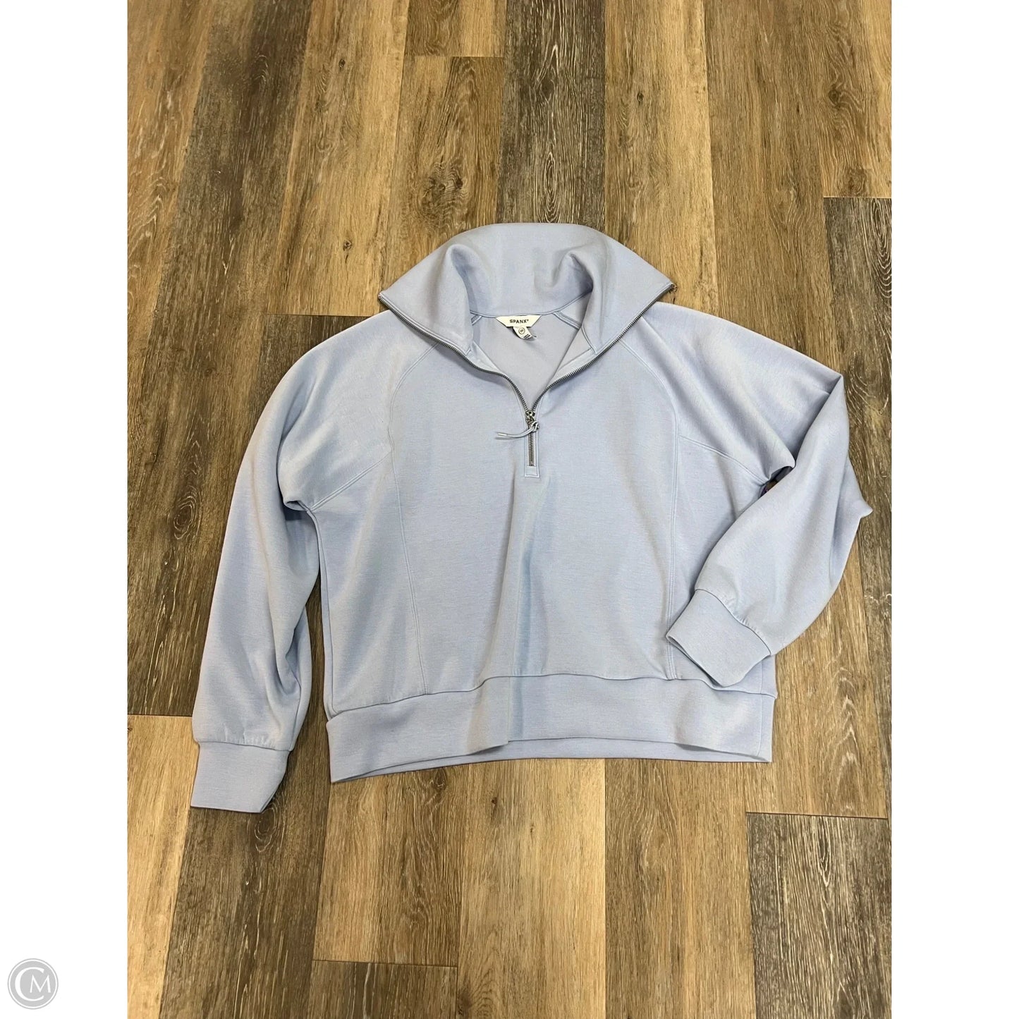 Athletic Sweatshirt Collar By Spanx In Blue, Size: Xl