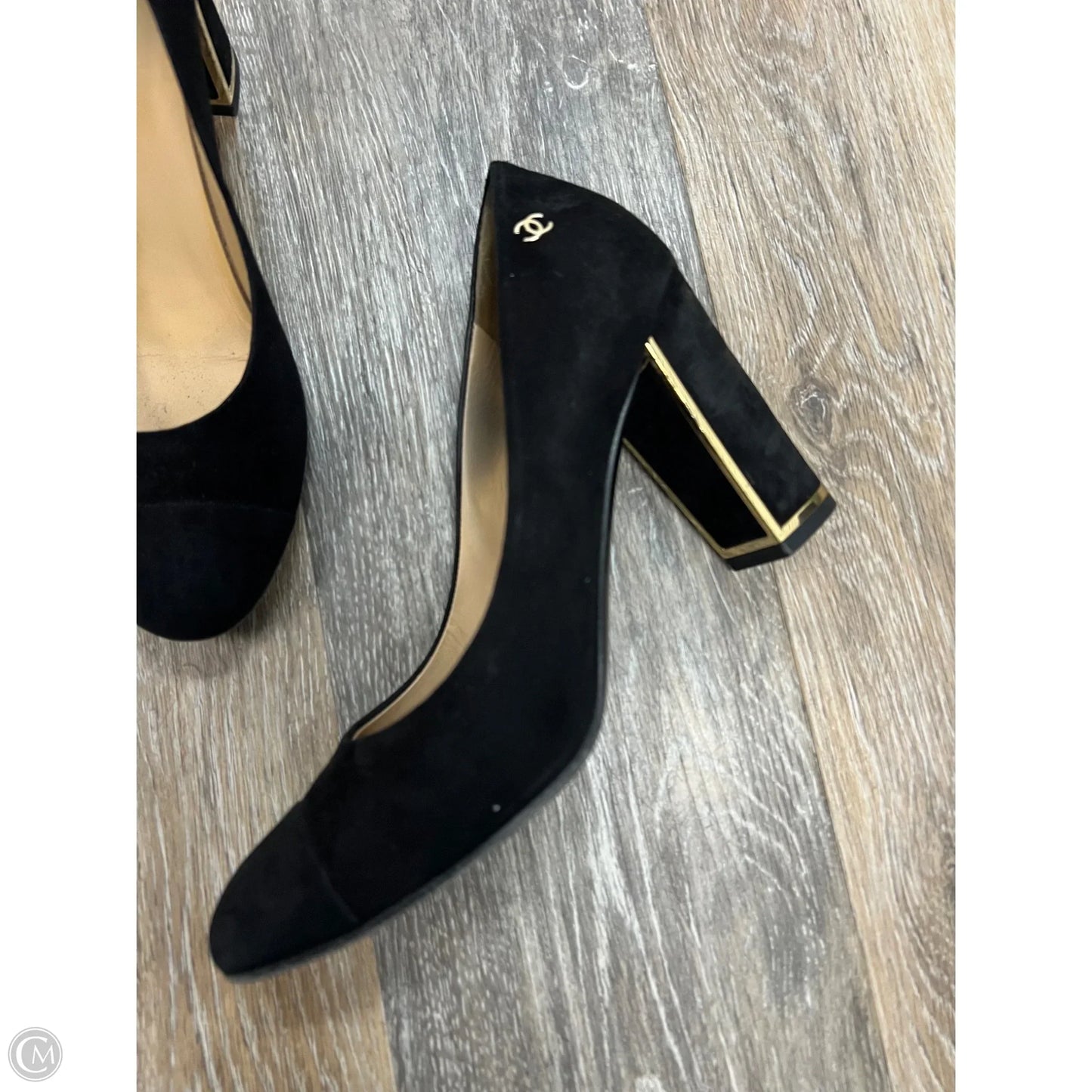 Shoes Luxury Designer By Chanel In Black, Size: 8.5