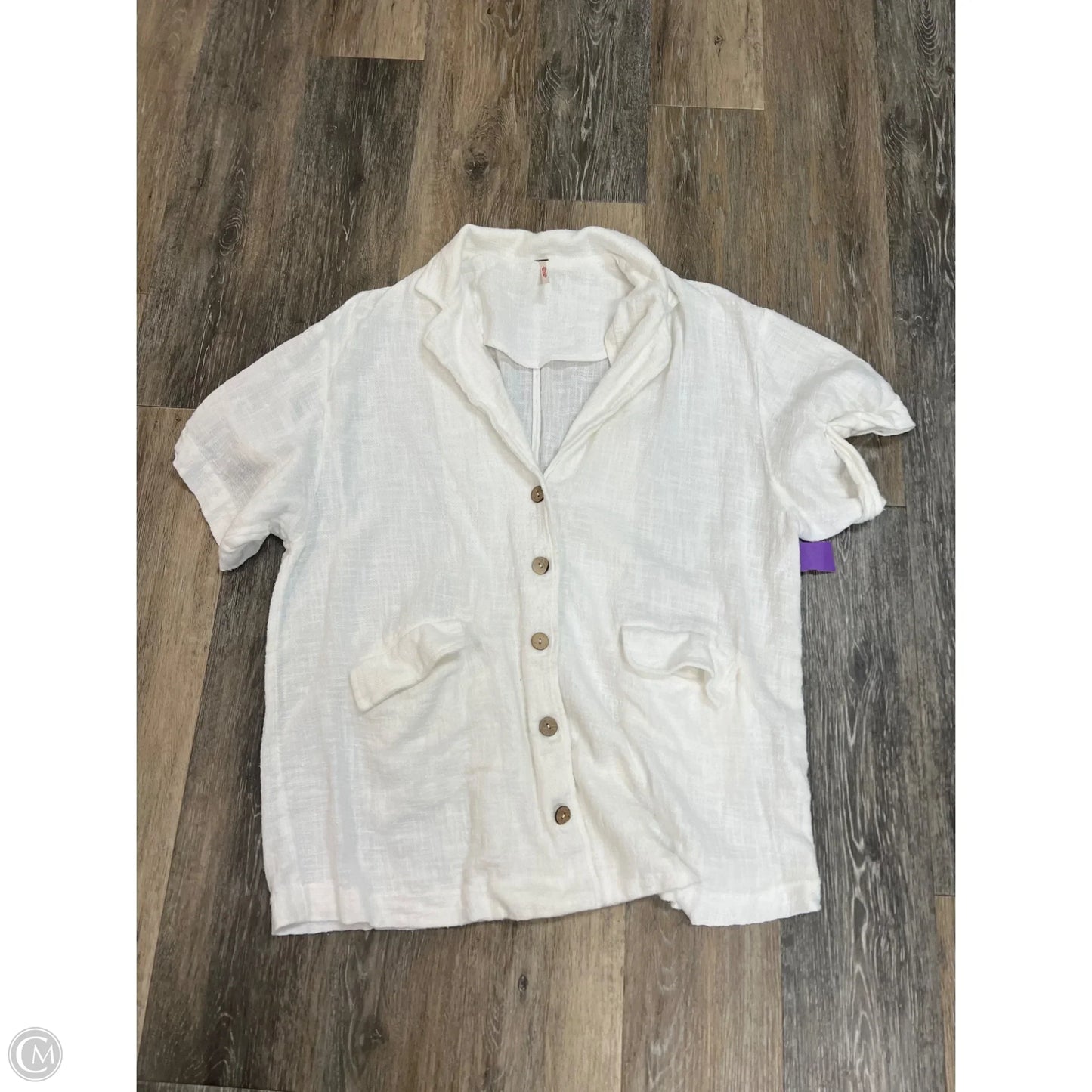 Blazer Blouse By Free People In White, Size: M