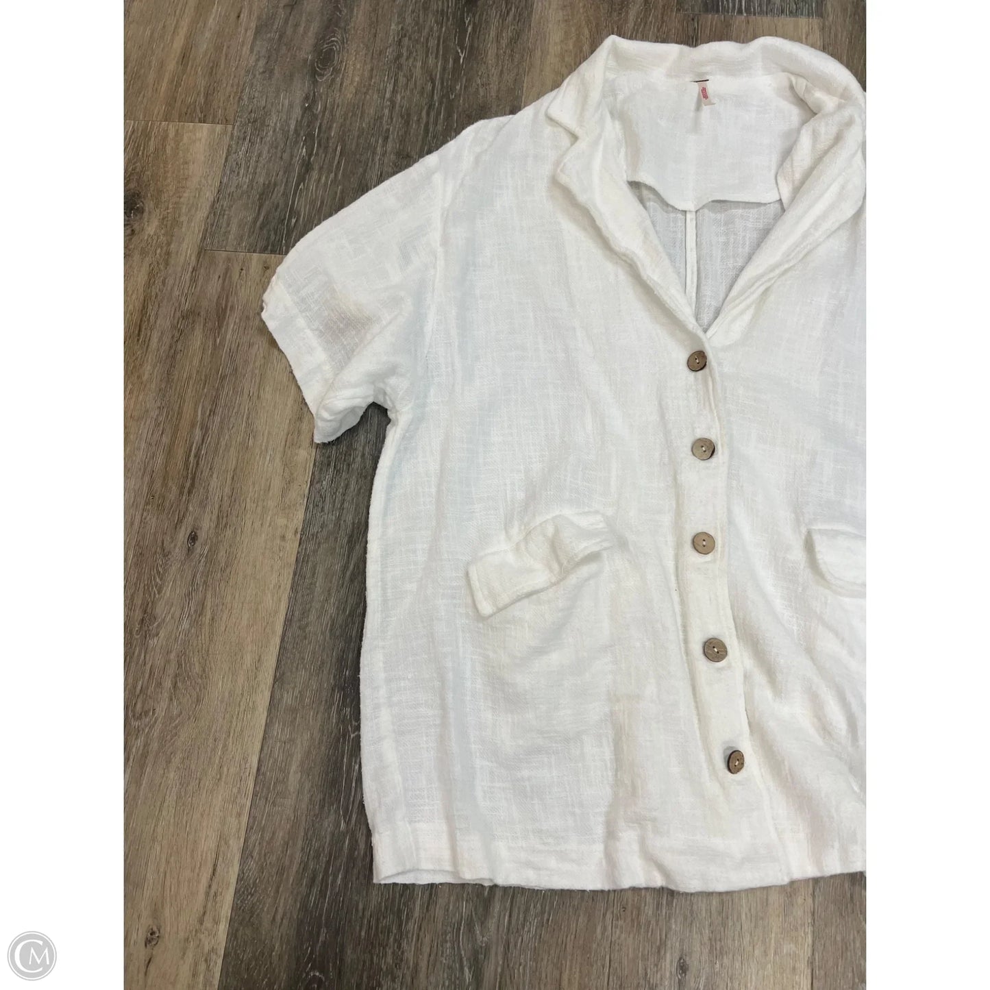Blazer Blouse By Free People In White, Size: M