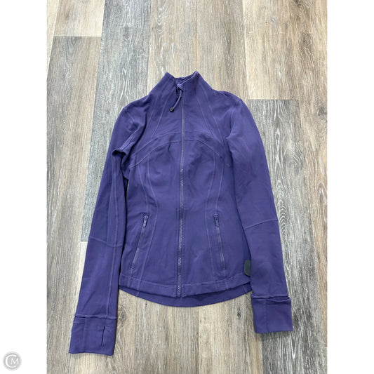 Athletic Jacket By Lululemon In Purple, Size: 4