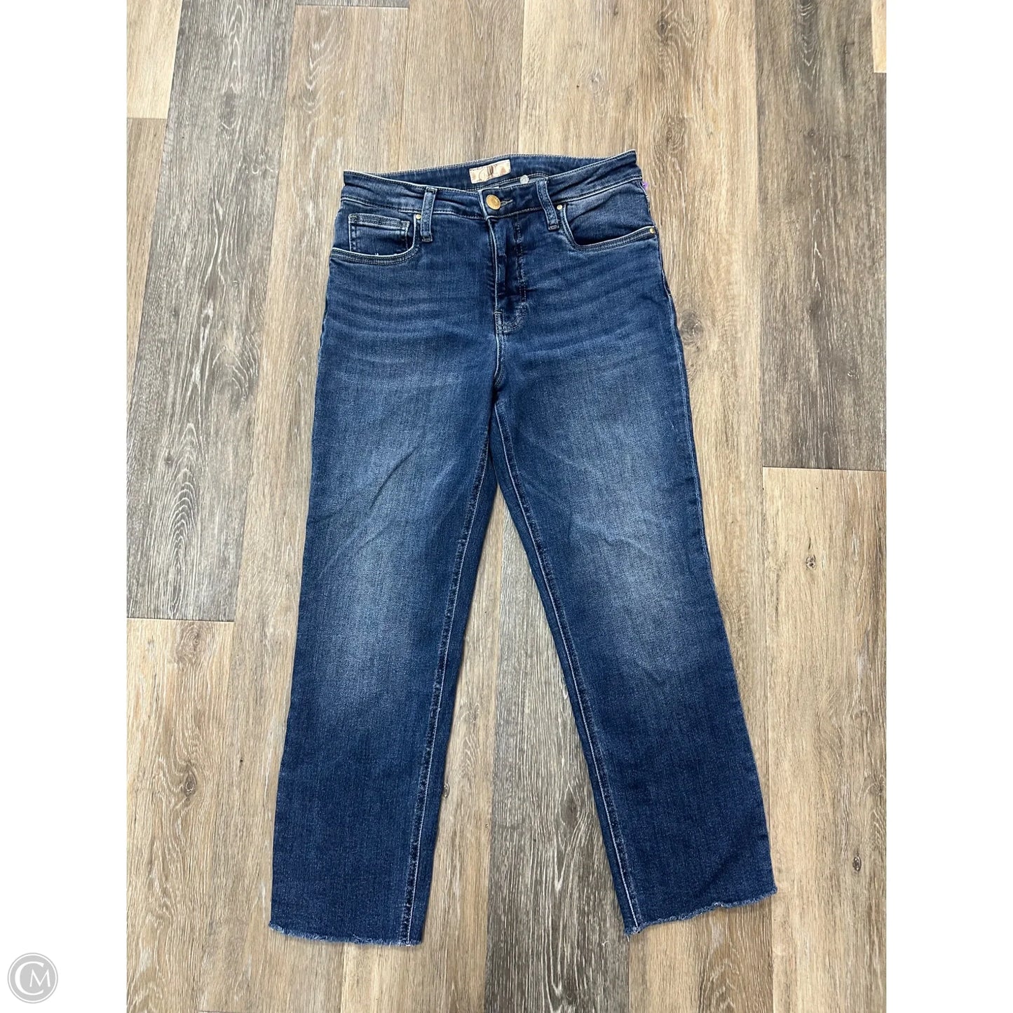 Jeans Straight By Kut In Blue Denim, Size: 4