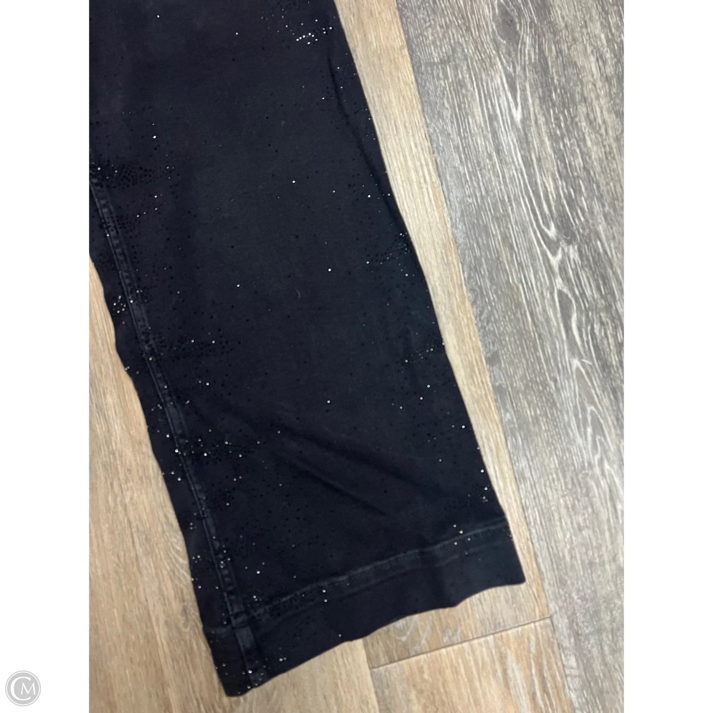 Jeans Wide Leg Crop By Maeve In Black Denim, Size: 6